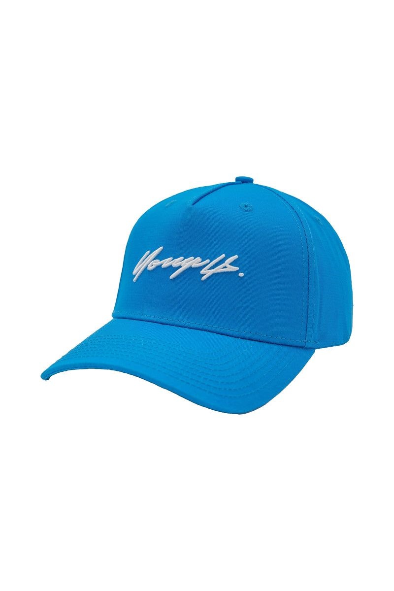 Men\'s YoungLA Gym 922 Signature Hats Hats Malibu Blue | CE6854-207 USA