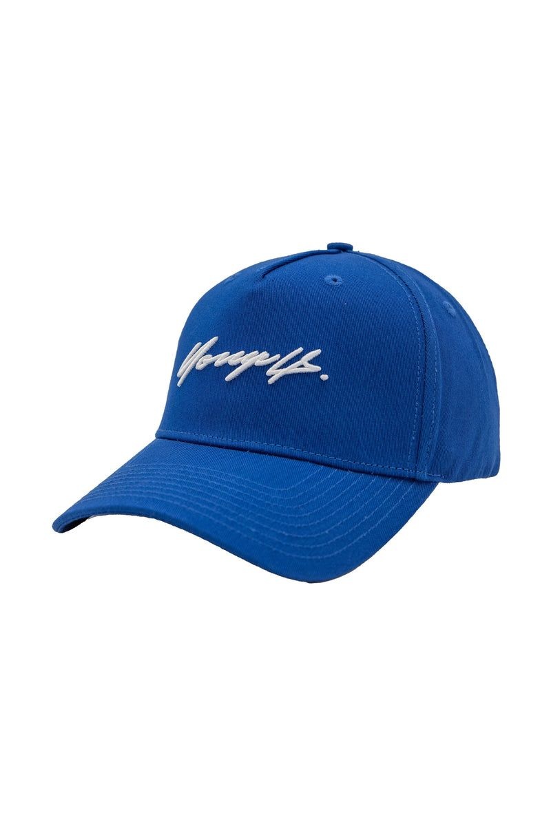 Men\'s YoungLA Gym 922 Signature Hats Hats Royal Blue | AC0917-625 USA