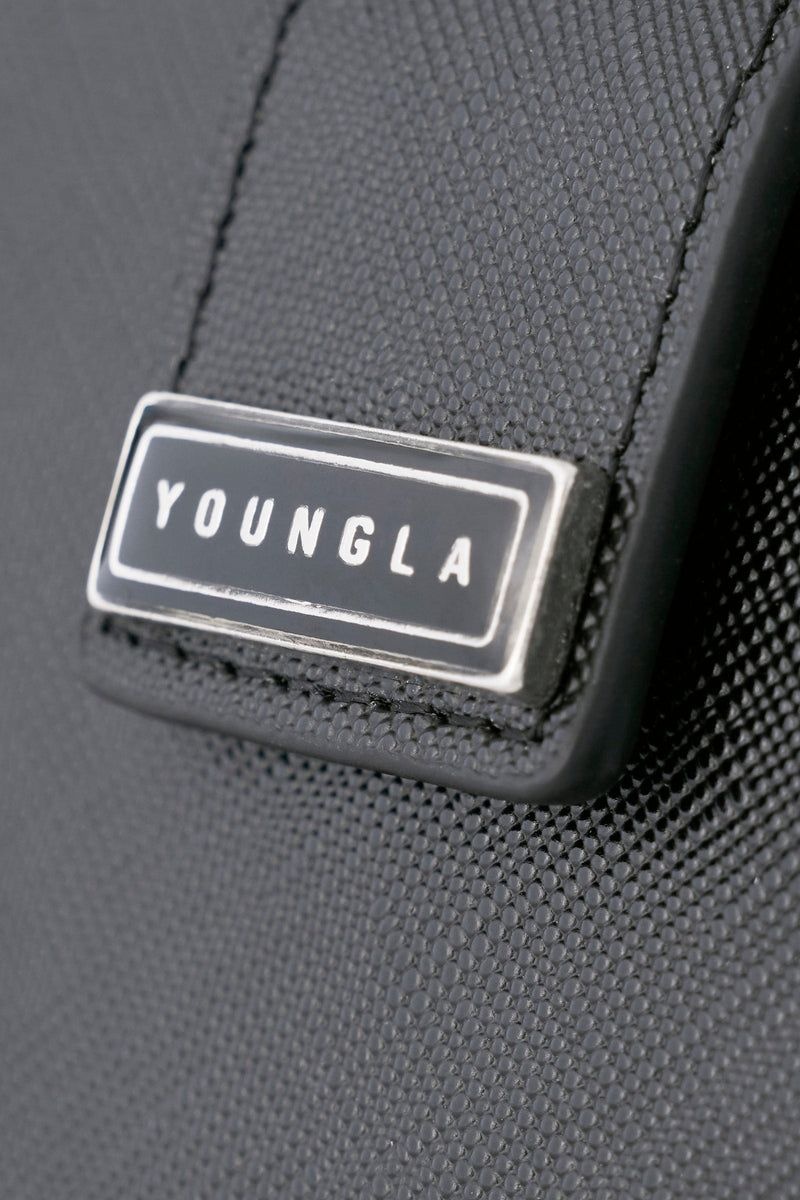 Men's YoungLA Gym 951 Executive Bifold Wallets Wallets Black | SE5293-841 USA