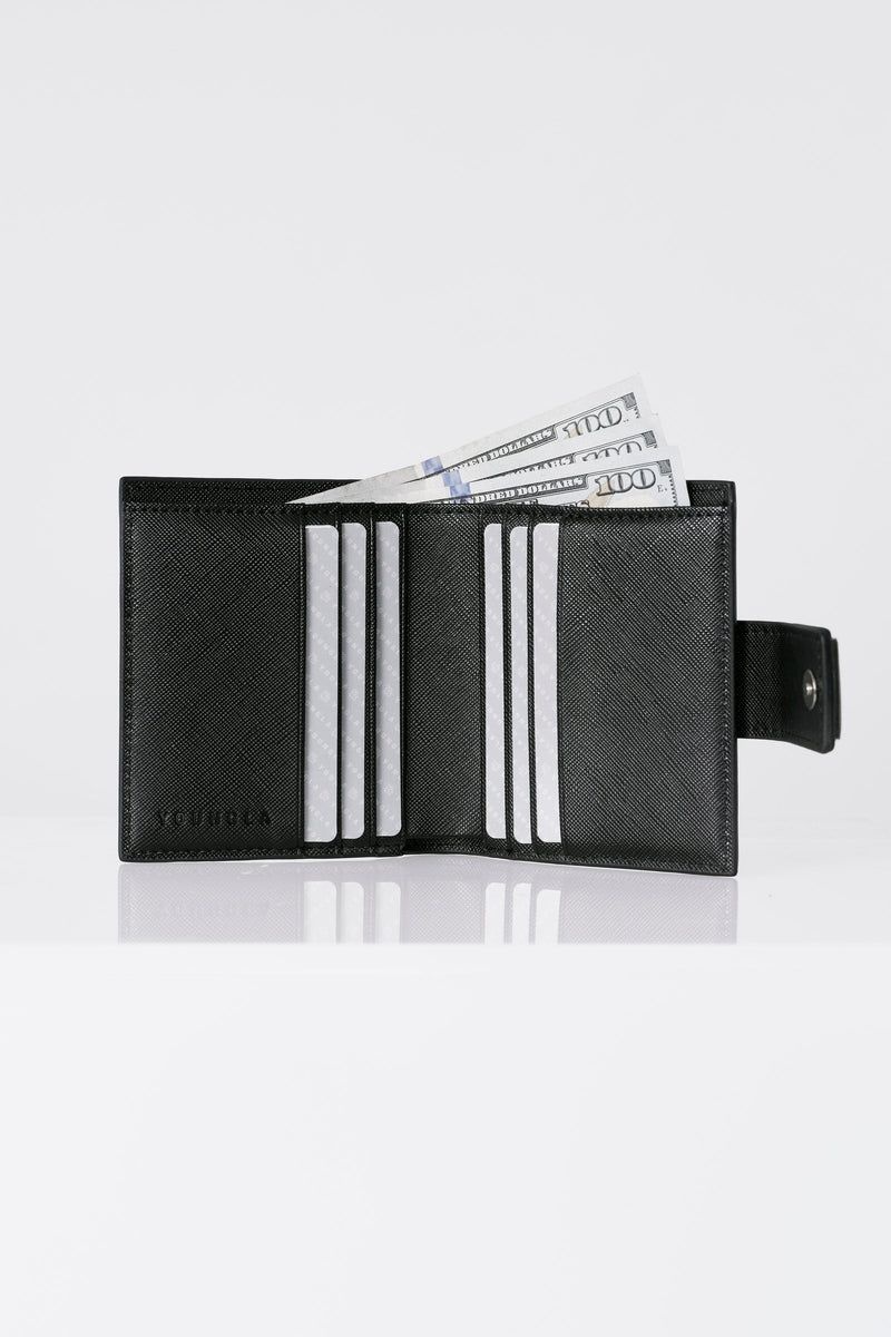 Men's YoungLA Gym 951 Executive Bifold Wallets Wallets Black | SE5293-841 USA