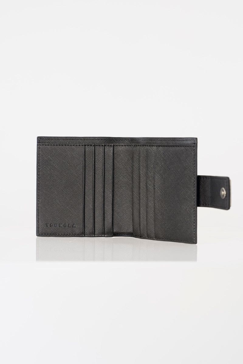 Men's YoungLA Gym 951 Executive Bifold Wallets Wallets Black | SE5293-841 USA