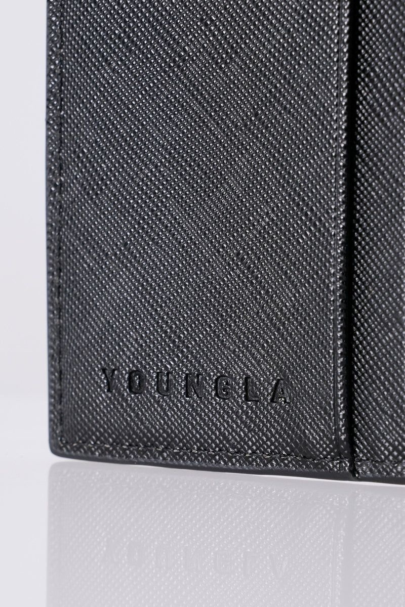 Men's YoungLA Gym 951 Executive Bifold Wallets Wallets Black | SE5293-841 USA