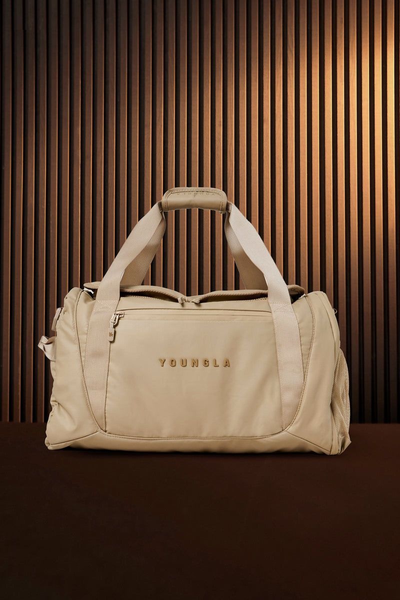 Women's YoungLA Gym 745 Everyday Duffel Taupe Bags Taupe | ZE6281-375 USA