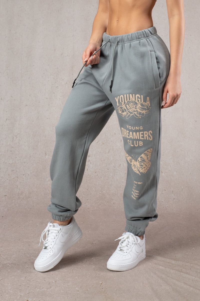 Women's YoungLA Gym W211 Dreamers Joggers Pants Slate | AR5864-297 USA