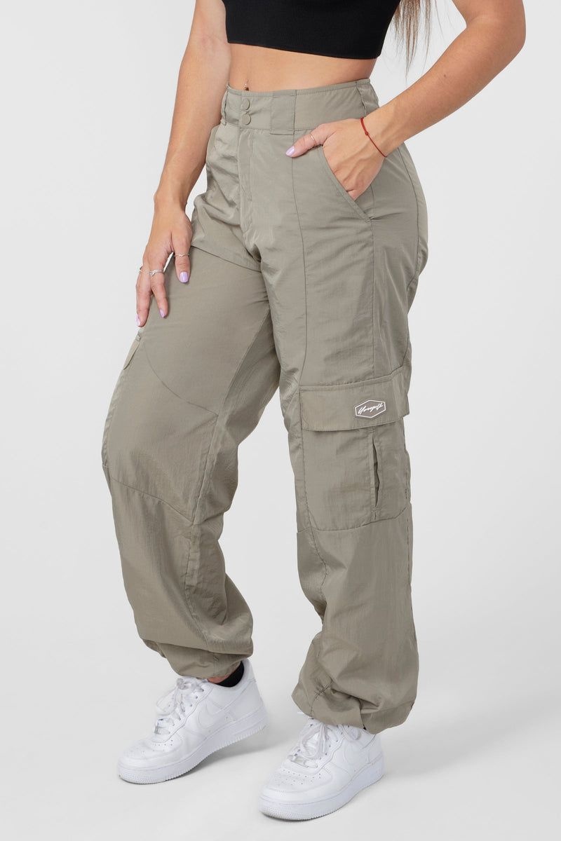 Women's YoungLA Gym W222 Retro Cargo Joggers Pants Black | JT6174-359 USA