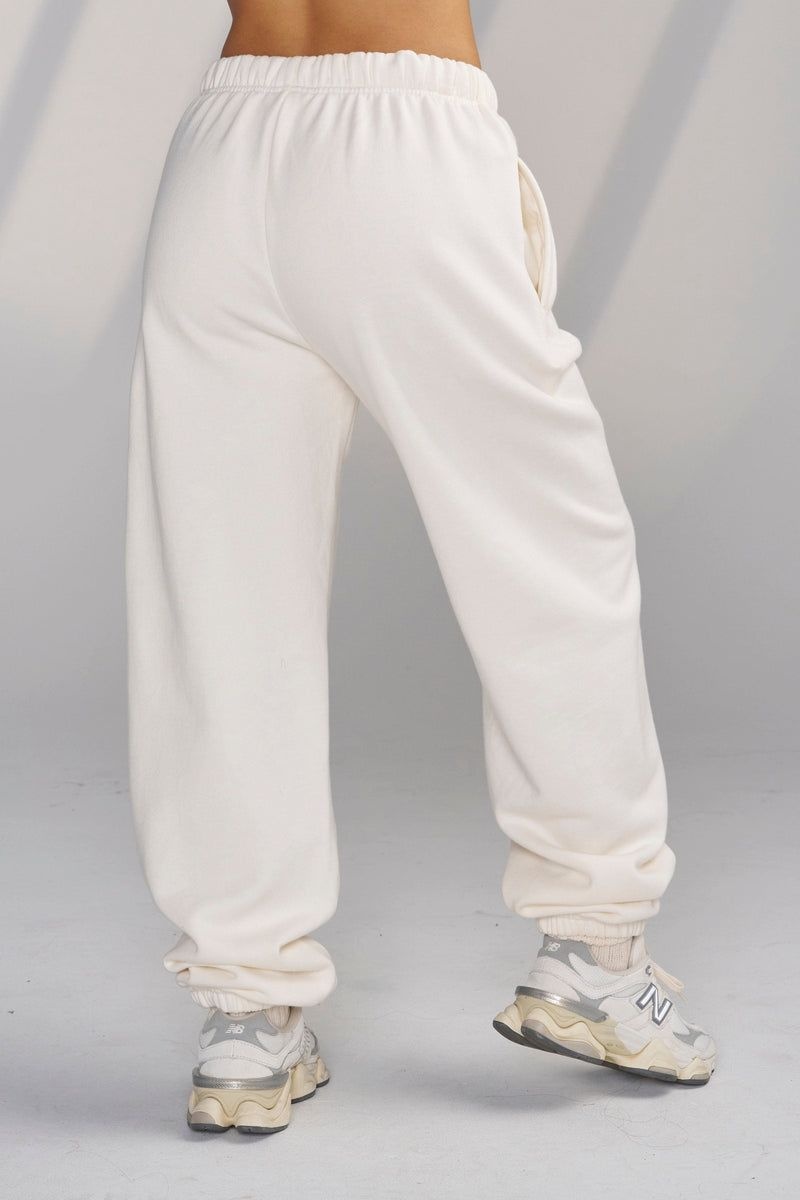 Women's YoungLA Gym W226 Teddy Jogger Joggers Barely Beige | VL1796-354 USA