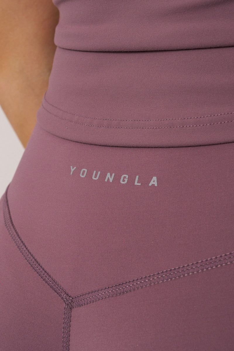 Women's YoungLA Gym W227 Curve Flare Leggings Leggings Black | OJ1982-034 USA