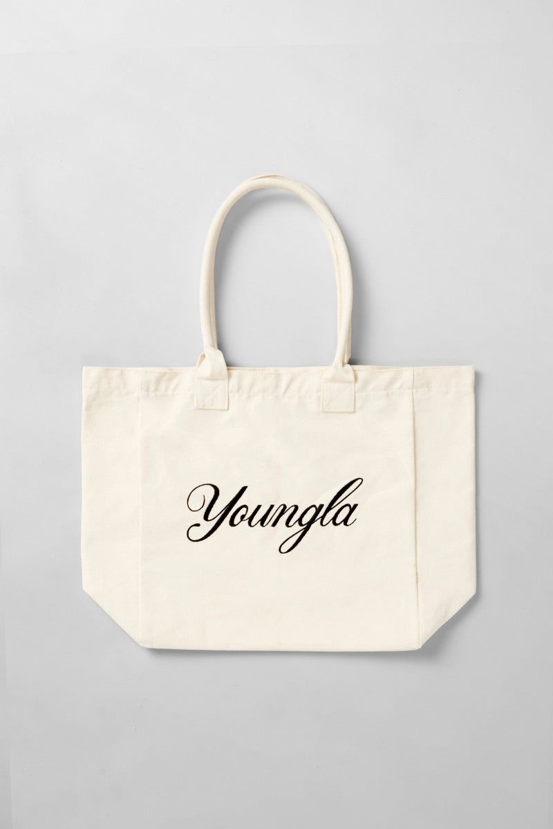 Women\'s YoungLA Gym W603 Explorer Tote Bag Bags Beige | GM2053-947 USA